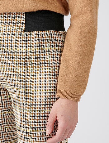 Pantalon maille milano uni ou carreaux - damart