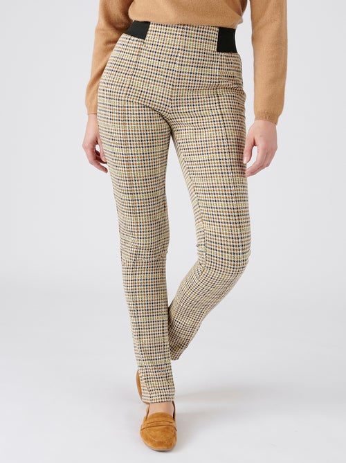 Pantalon maille milano uni ou carreaux - Damart - Kiabi