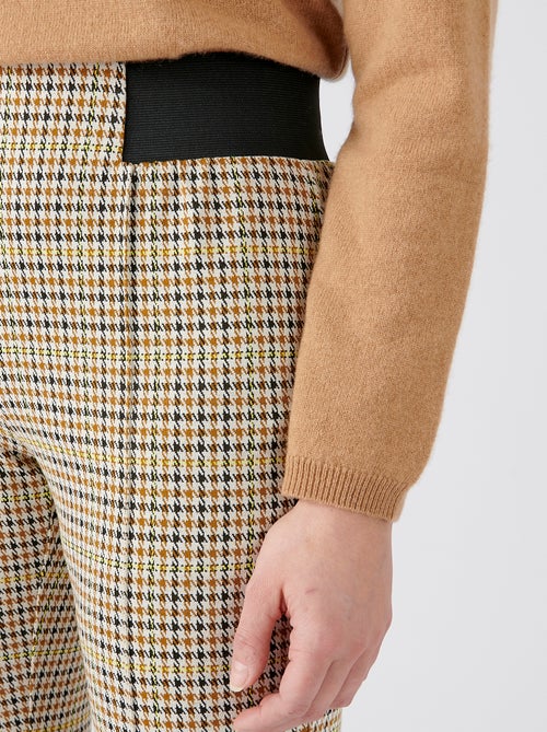 Pantalon maille milano uni ou carreaux - damart - Kiabi