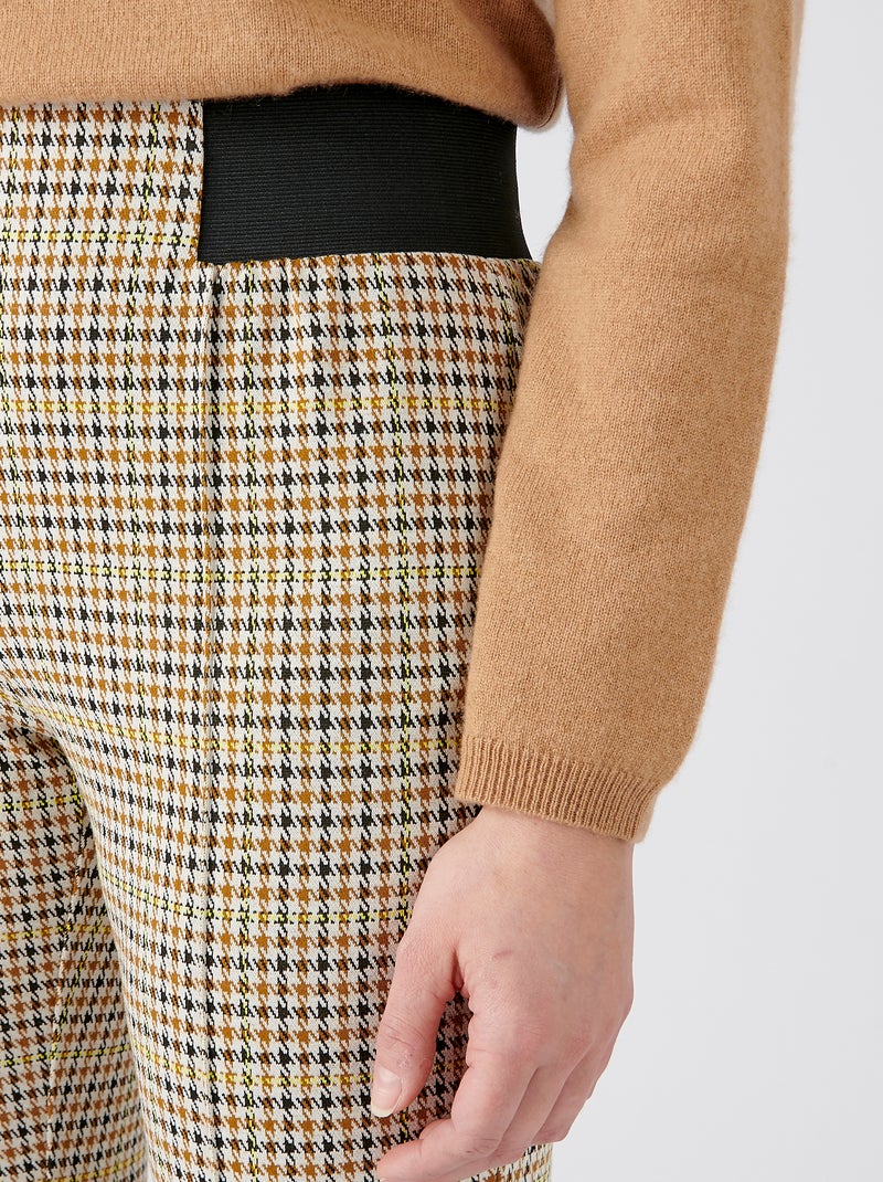 Pantalon maille milano uni ou carreaux - damart Blanc - Kiabi