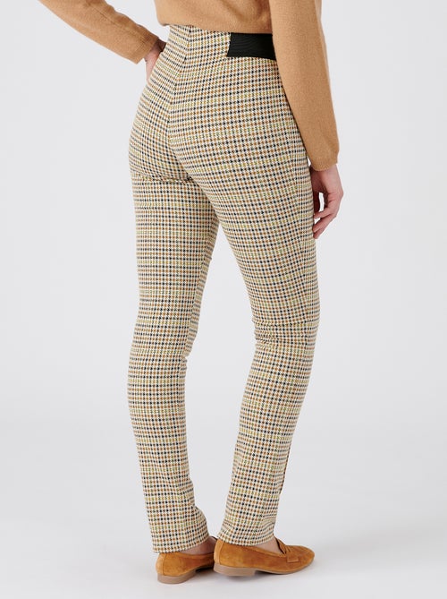 Pantalon maille milano uni ou carreaux - damart - Kiabi