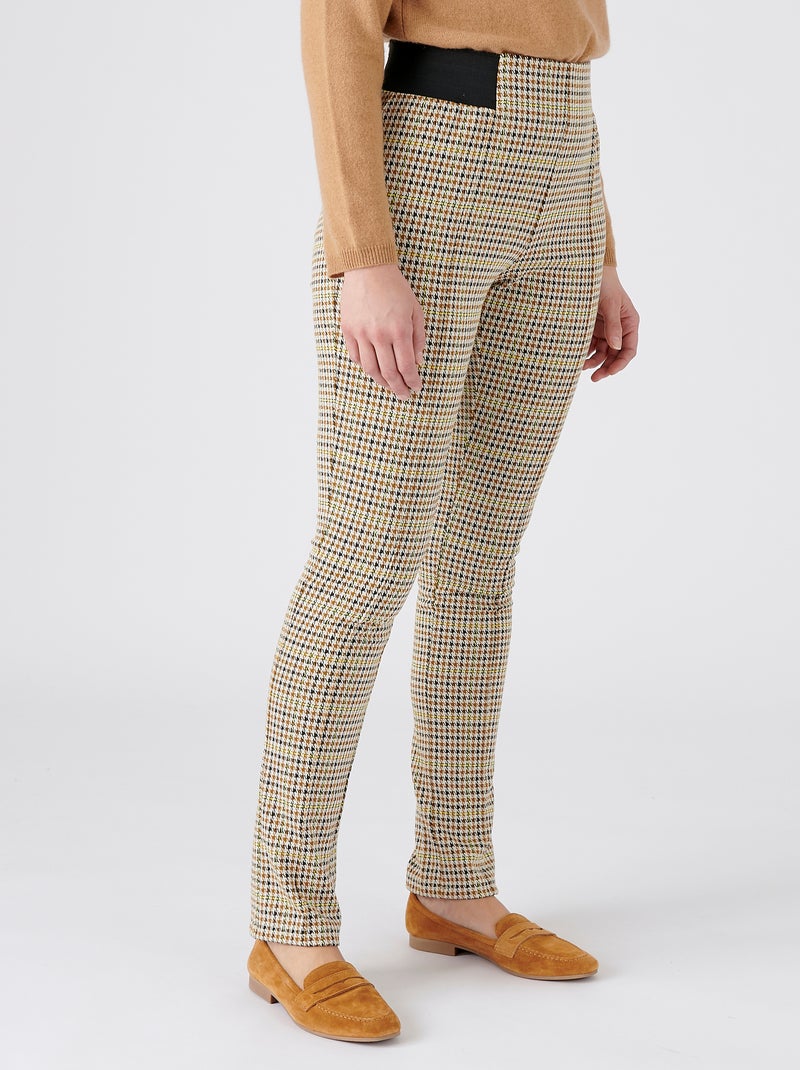 Pantalon maille milano uni ou carreaux - damart Blanc - Kiabi