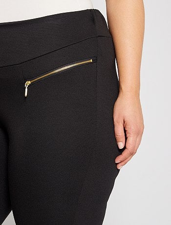 Pantalon maille milano zips fantaisie - Kiabi