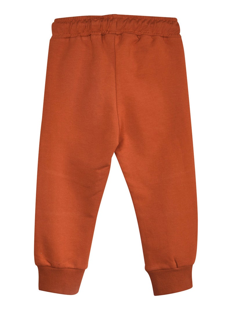PANTALON MARCELLO MOLLETON ENFANT Rouge - Kiabi