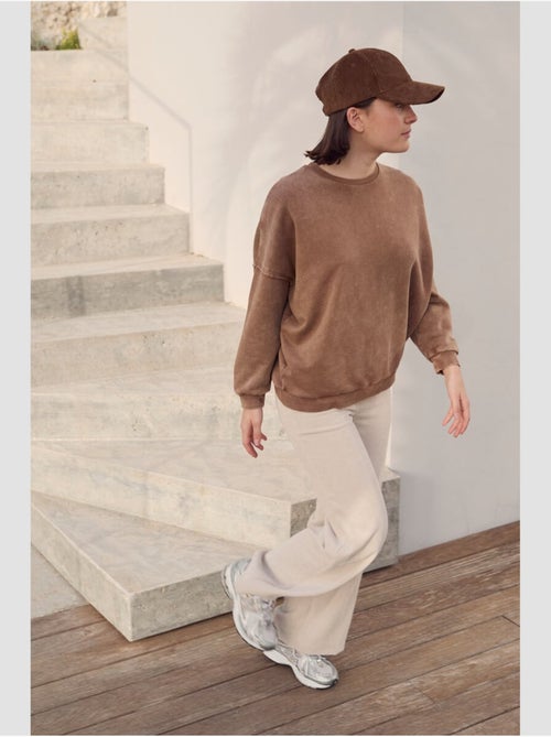 Pantalon margegi droite 'le temps des cerises' - Kiabi