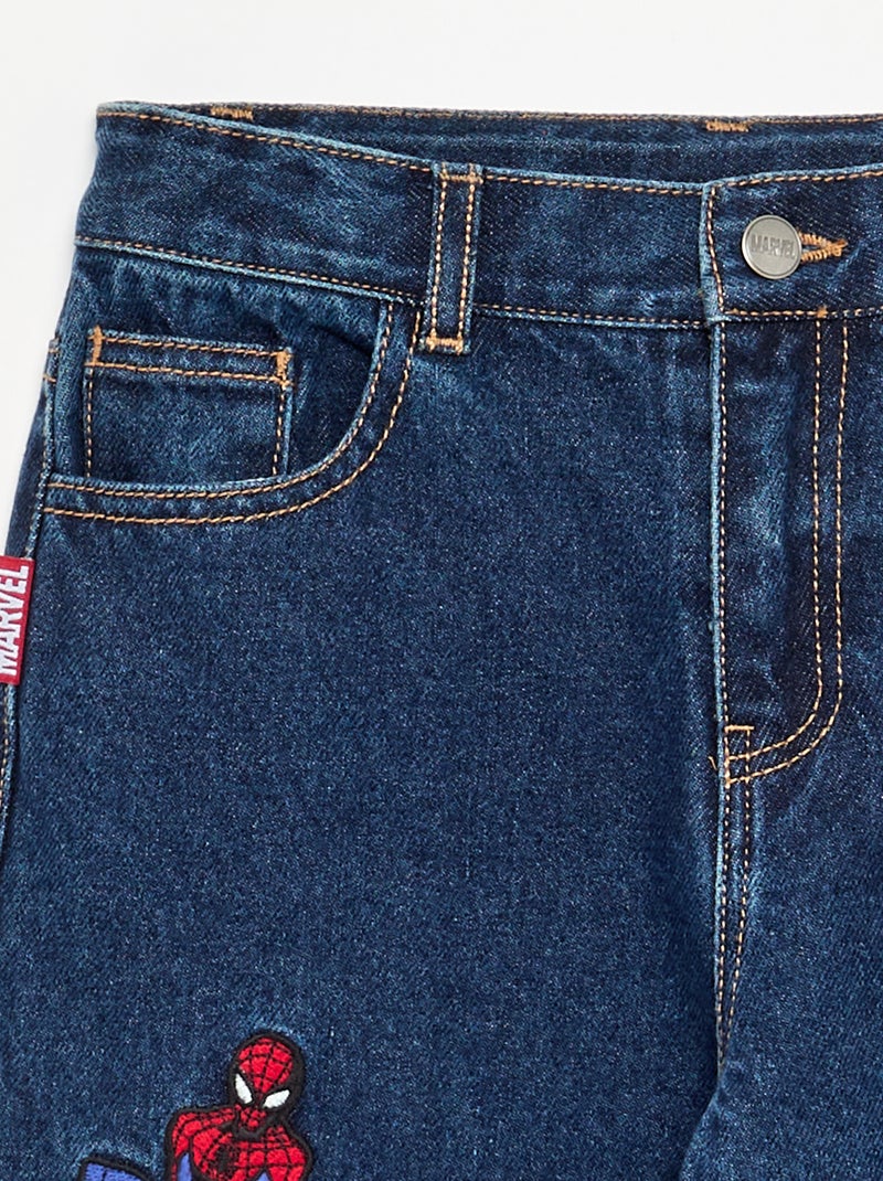 Pantalon ' Marvel' 'Spiderman' en denim Bleu - Kiabi