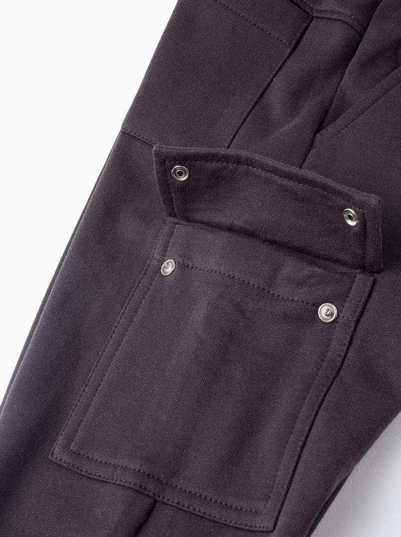 Pantalon matelassé, avec poche cargo CHICAGO Gris foncé - Kiabi