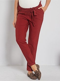 Pantalon maternité fluide - Kiabi