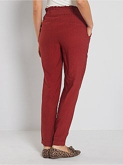 Pantalon maternité fluide - Kiabi