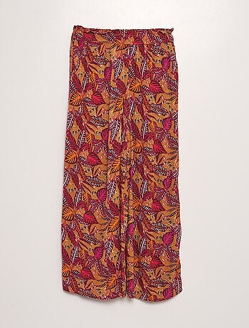 Pantalon matière crêpée