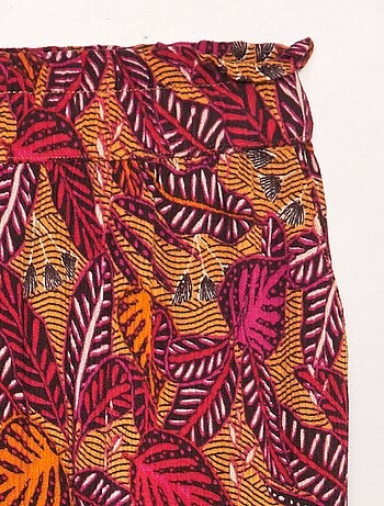 Pantalon matière crêpée