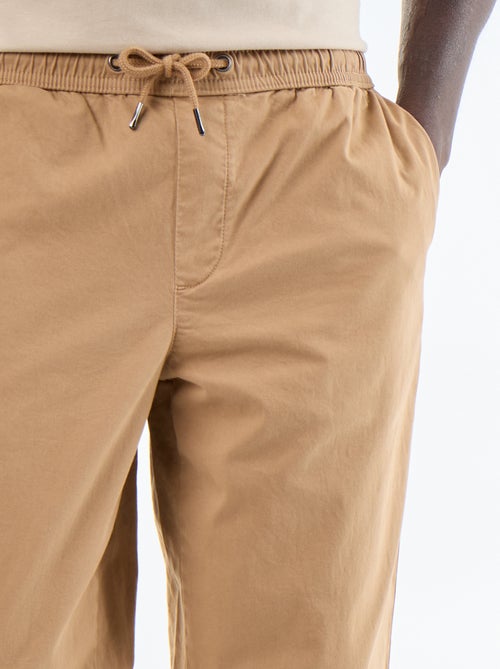 Pantalon matière effet peau de pêche - Kiabi