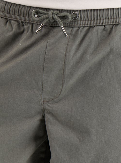 Pantalon matière effet peau de pêche - Kiabi
