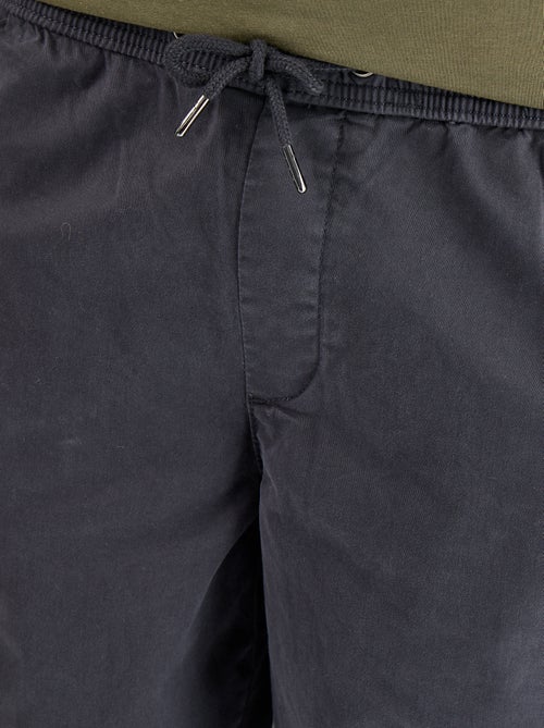Pantalon matière effet peau de pêche - Kiabi
