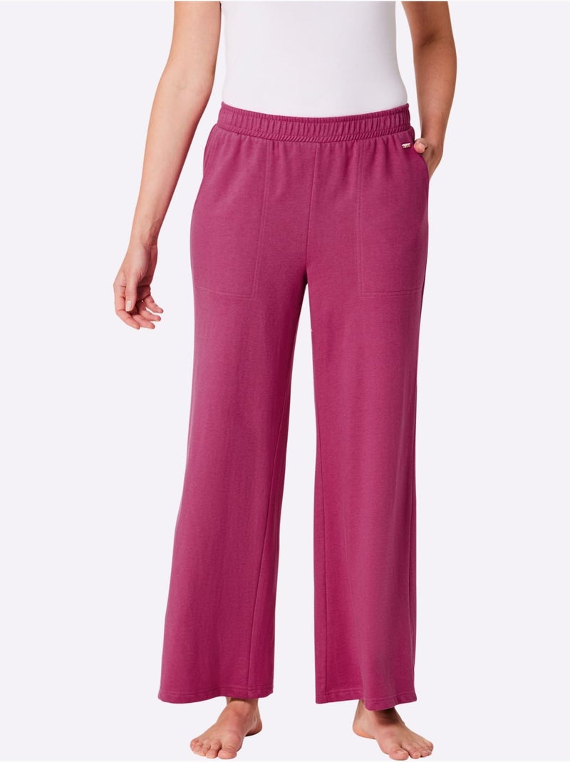 Pantalon Matière Sweat - Taille Courte - Witt Magenta - Kiabi
