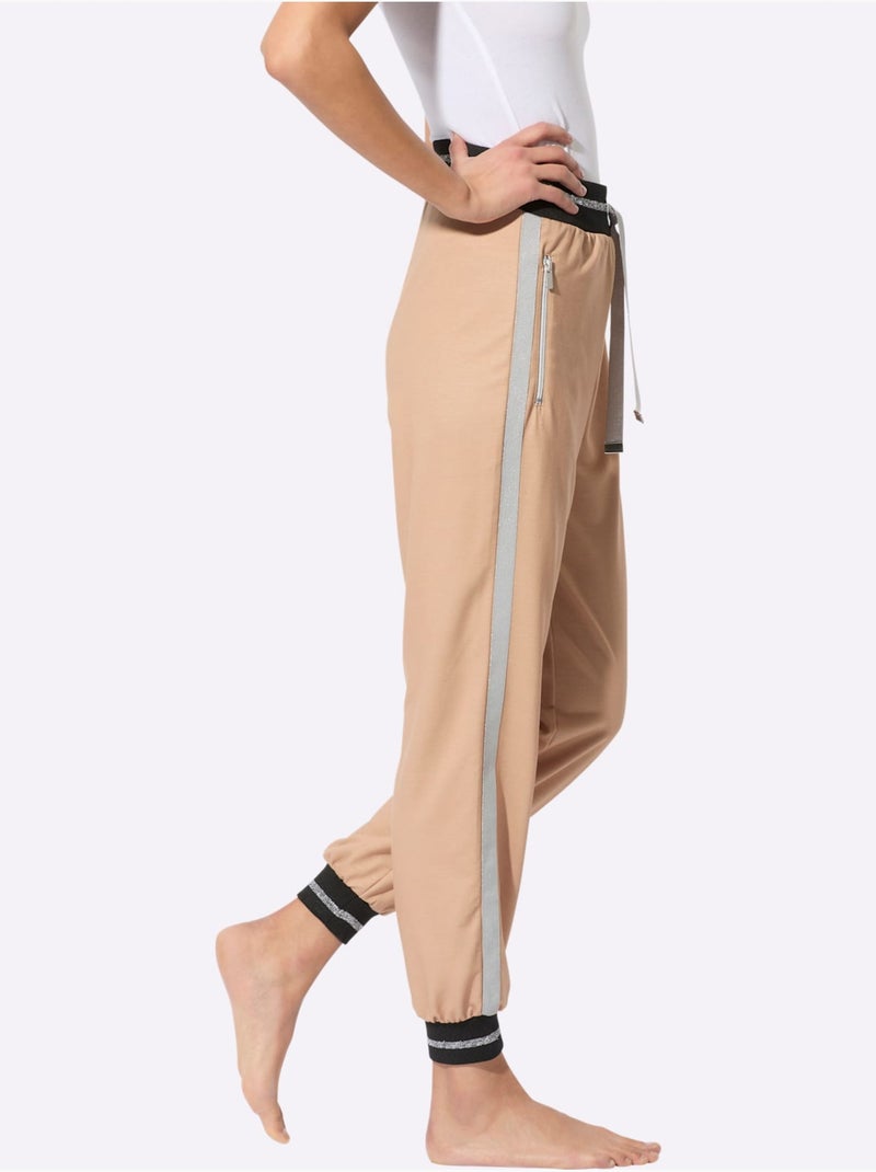 Pantalon Matière Sweat - Taille Courte - Witt Marron - Kiabi