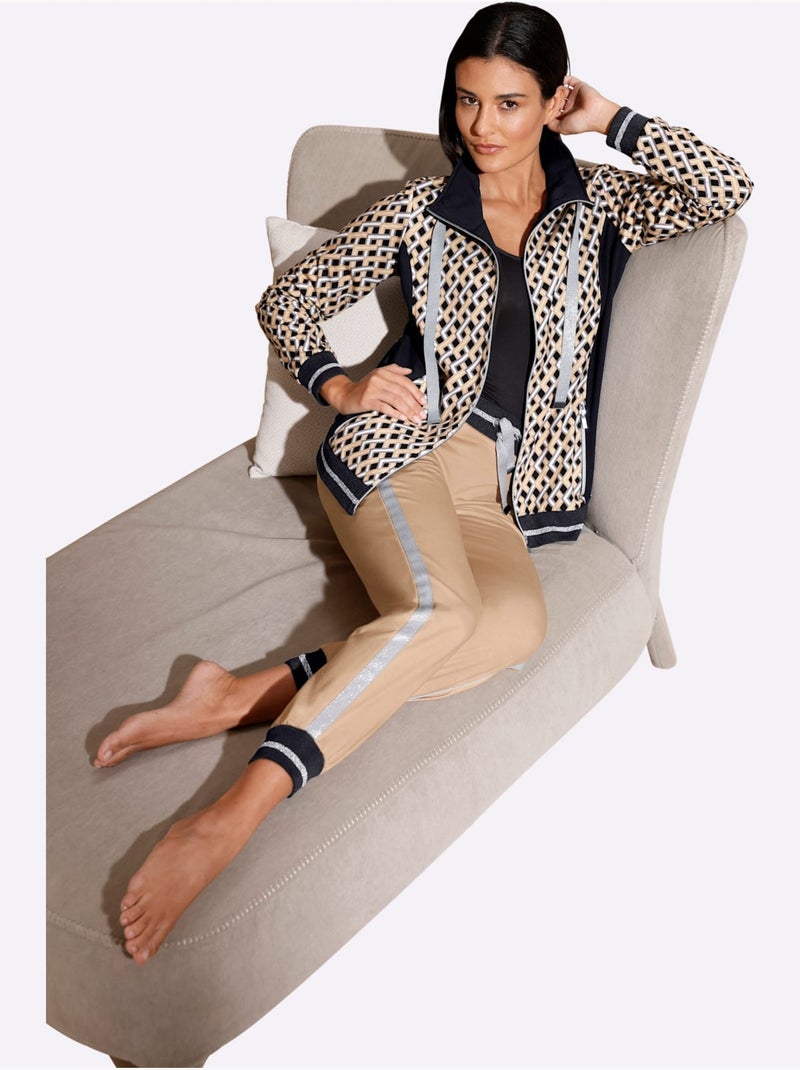 Pantalon Matière Sweat - Taille Courte - Witt Marron - Kiabi