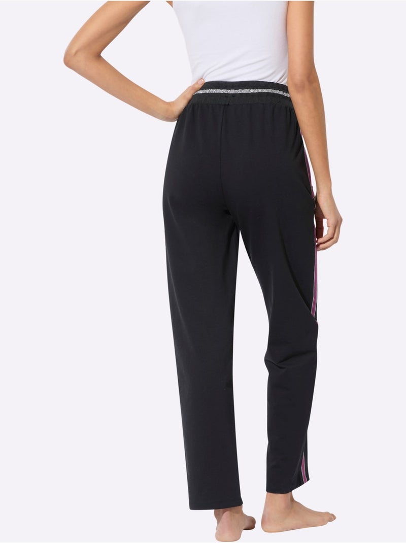 Pantalon Matière Sweat - Taille Courte - Witt Noir - Kiabi