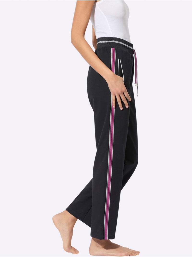 Pantalon Matière Sweat - Taille Courte - Witt Noir - Kiabi