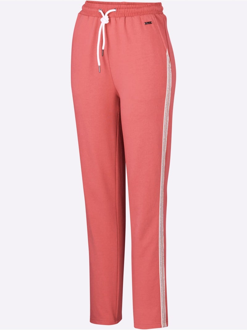 Pantalon Matière Sweat - Taille Courte - Witt Rose - Kiabi