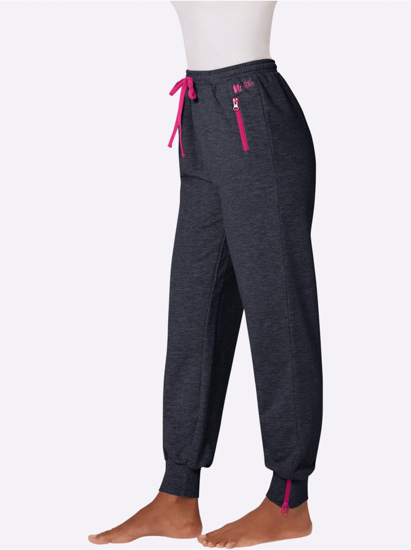 Pantalon Matière Sweat - Taille Standard - Witt Bleu Rose - Kiabi