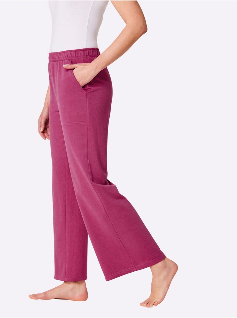 Pantalon Matière Sweat - Taille Standard - Witt Magenta - Kiabi