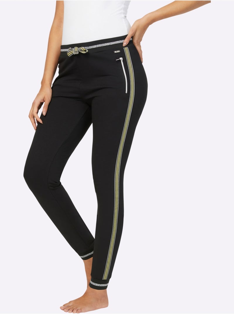 Pantalon Matière Sweat - Taille Standard - Witt Noir - Kiabi