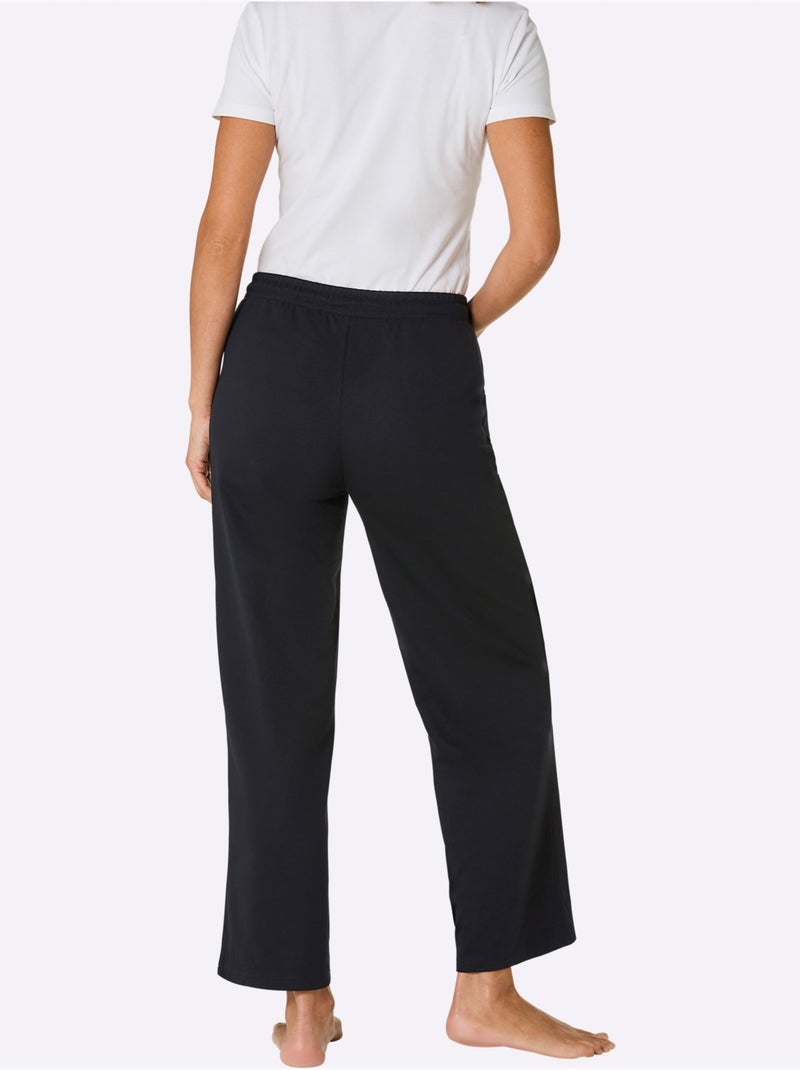 Pantalon Matière Sweat - Taille Standard - Witt Noir - Kiabi