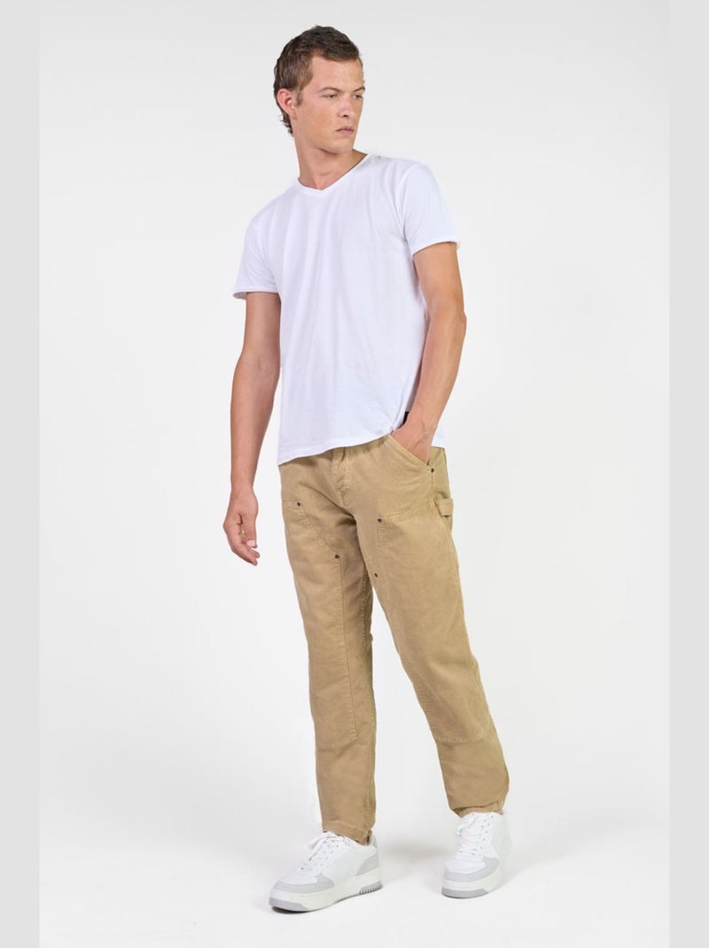 Pantalon MECANIK droite 'Le Temps Des Cerises' Beige - Kiabi