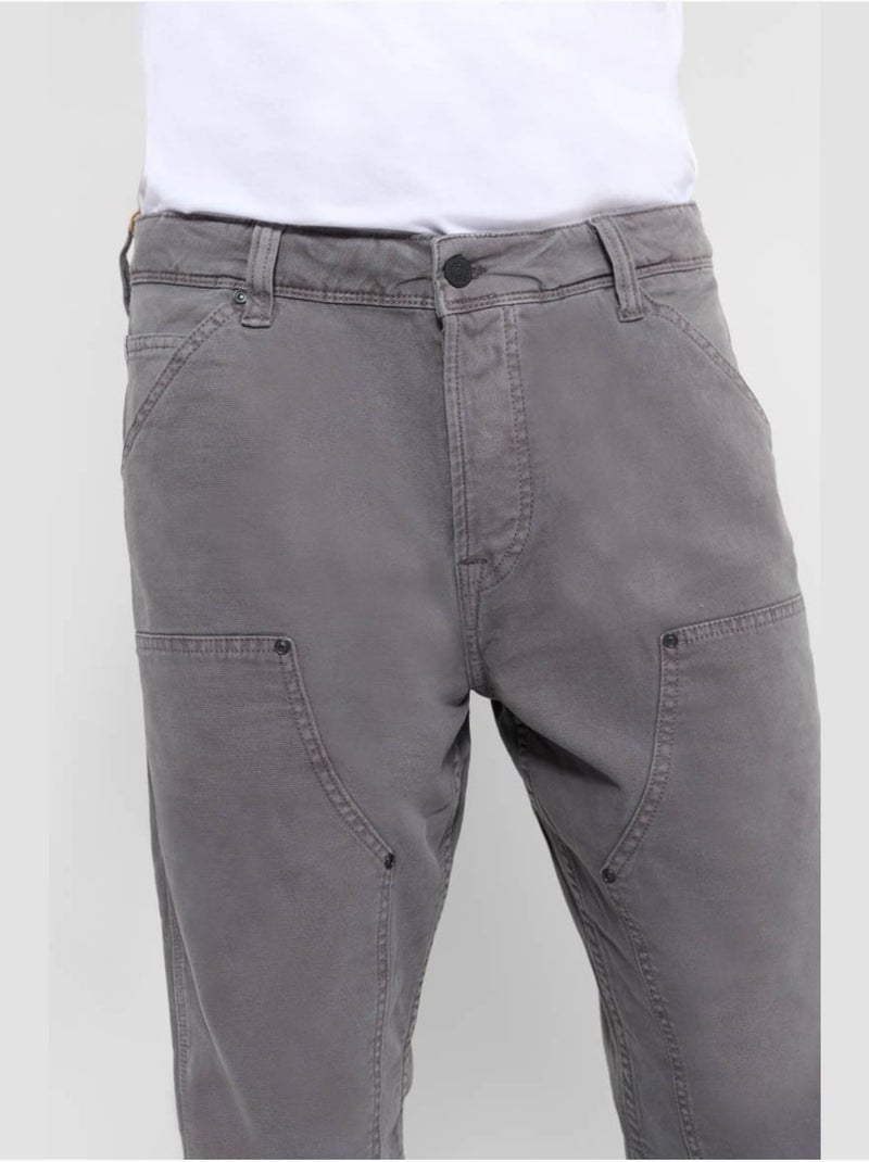 Pantalon MECANIK droite 'Le Temps Des Cerises' Gris - Kiabi