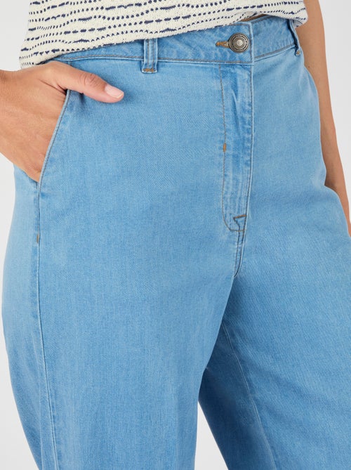 Pantalon mélange fibres Lyocell Tencel(TM) - Damart - Kiabi