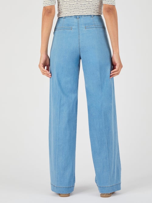 Pantalon mélange fibres Lyocell Tencel(TM) - Damart - Kiabi