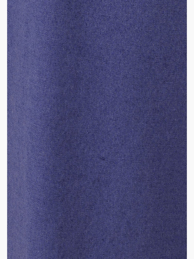 Pantalon mélange lin et coton - Damart Bleu - Kiabi