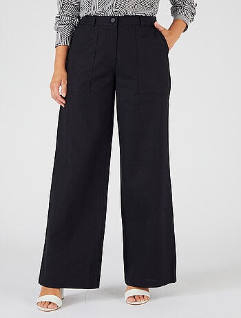 Pantalon mélange lin et coton - Damart