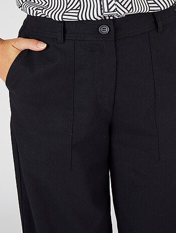 Pantalon mélange lin et coton - Damart