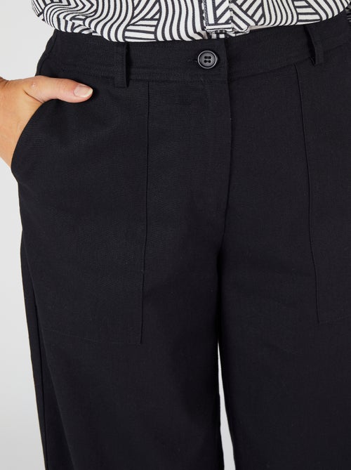 Pantalon mélange lin et coton - Damart - Kiabi Pantalon mélange lin et coton - Damart - Kiabi