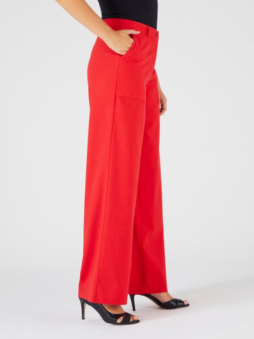 Pantalon mélange lin et coton - Damart - Kiabi