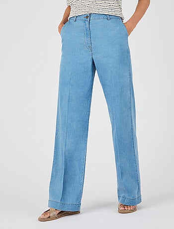 Pantalon mélange Lyocell Tencel(TM) - Damart