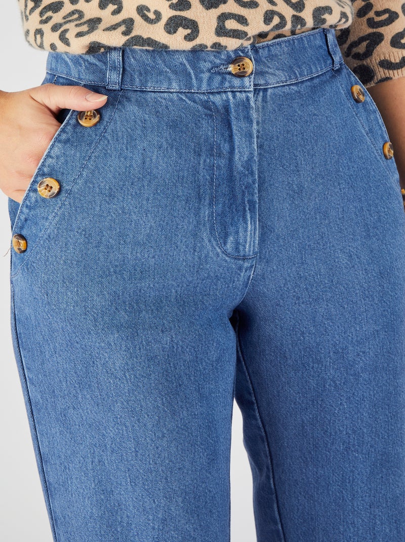 Pantalon mélange Lyocell Tencel(TM) et viscose - Damart Bleu denim - Kiabi