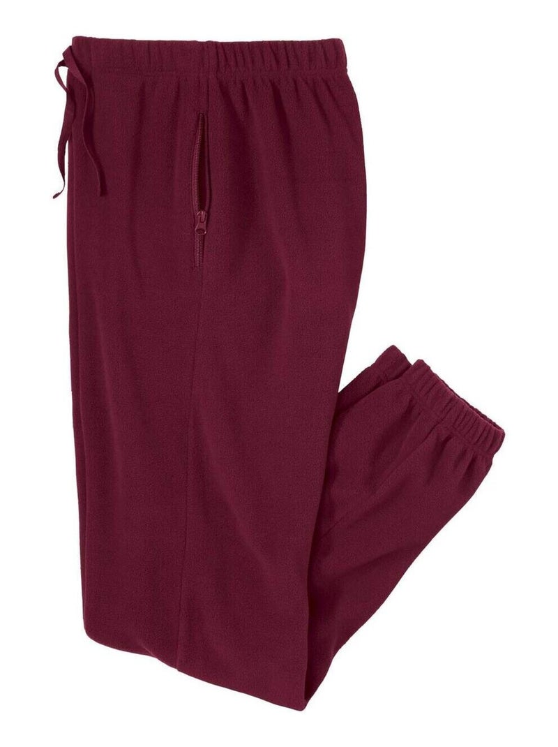 Pantalon Micropolaire Cocooning  - Atlas For Men Bordeaux - Kiabi