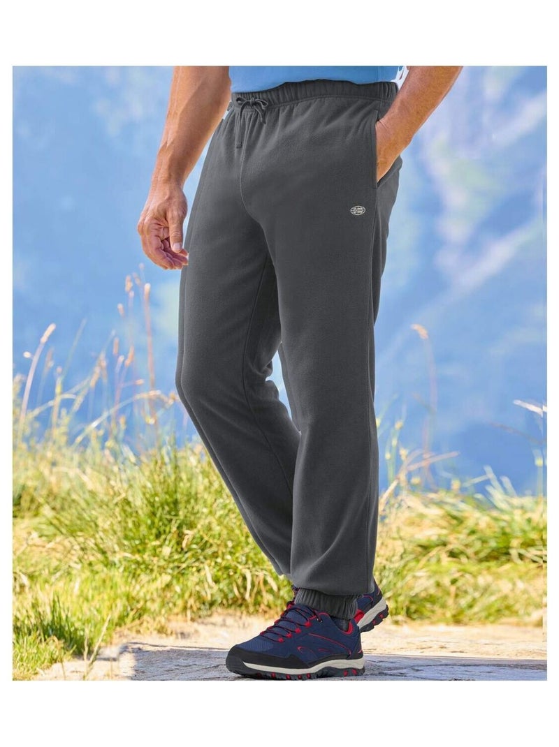 Pantalon Micropolaire Winter  - ATLAS FOR MEN Bleu anthracite - Kiabi