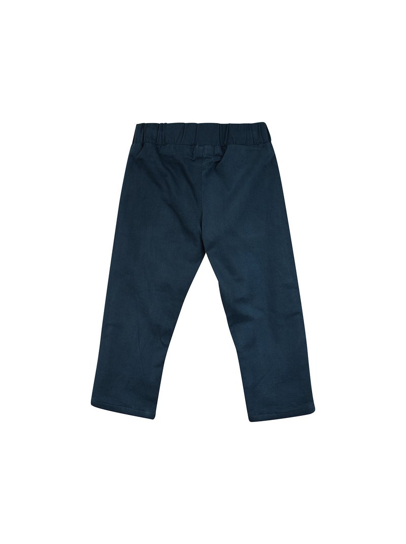 PANTALON MIGUEL TWILL ENFANT Bleu - Kiabi