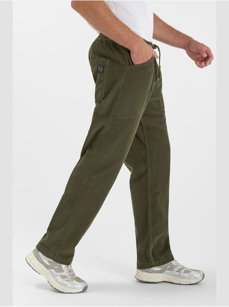 Pantalon MILAK loose, large 'Le Temps Des Cerises' Kaki - Kiabi