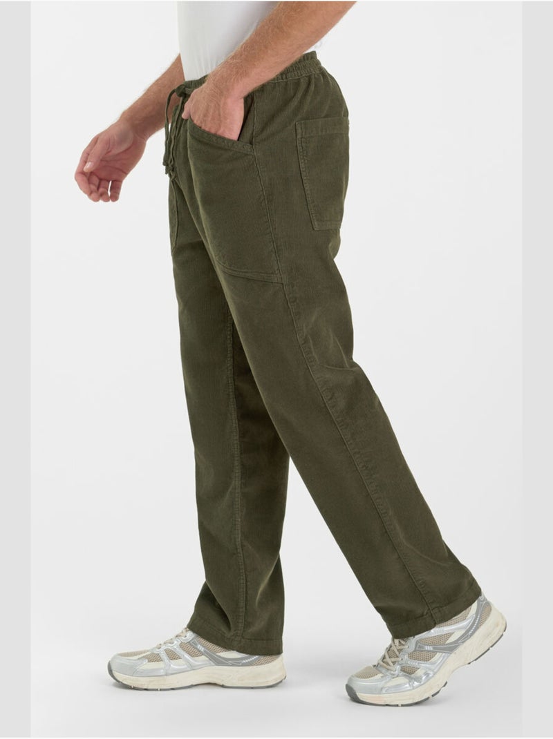 Pantalon MILAK loose, large 'Le Temps Des Cerises' Kaki - Kiabi