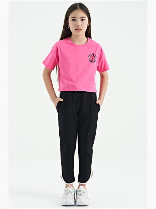 Pantalon mixte jeune en mélange de coton tommy - Kiabi Pantalon mixte jeune en mélange de coton tommy - Kiabi