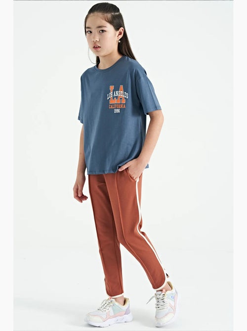 Pantalon mixte jeune en mélange de coton tommy - Kiabi Pantalon mixte jeune en mélange de coton tommy - Kiabi