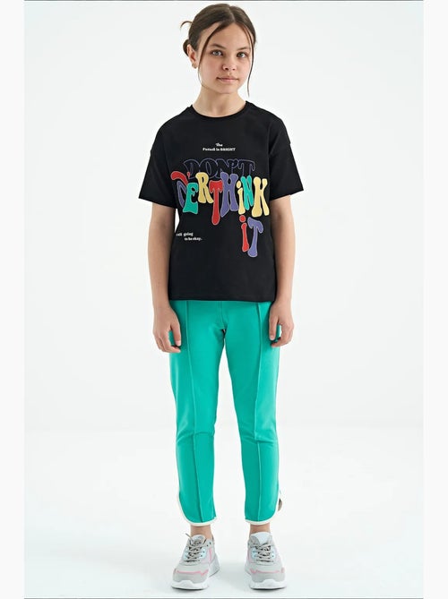 Pantalon mixte jeune en mélange de coton tommy - Kiabi Pantalon mixte jeune en mélange de coton tommy - Kiabi