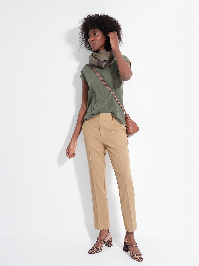Pantalon MO Fashion Beige - Kiabi