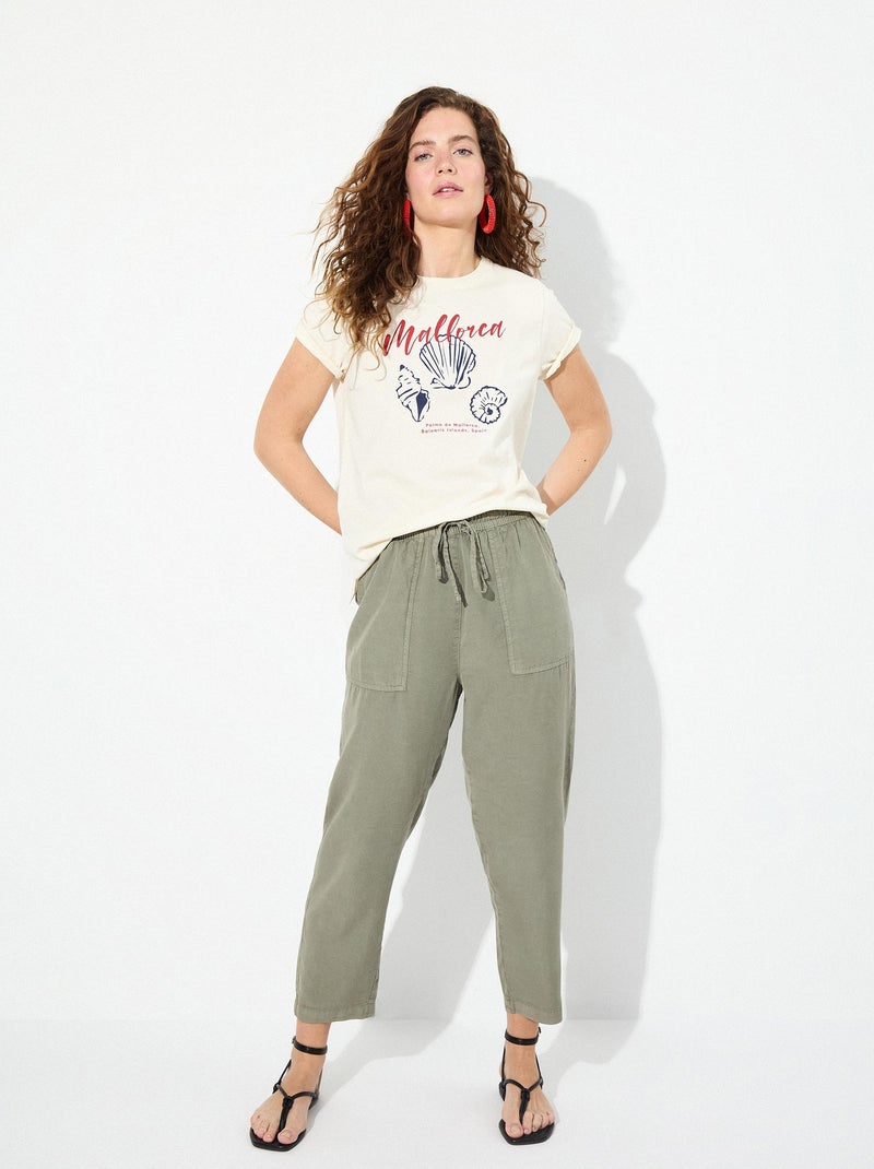 Pantalon MO Fashion Vert - Kiabi