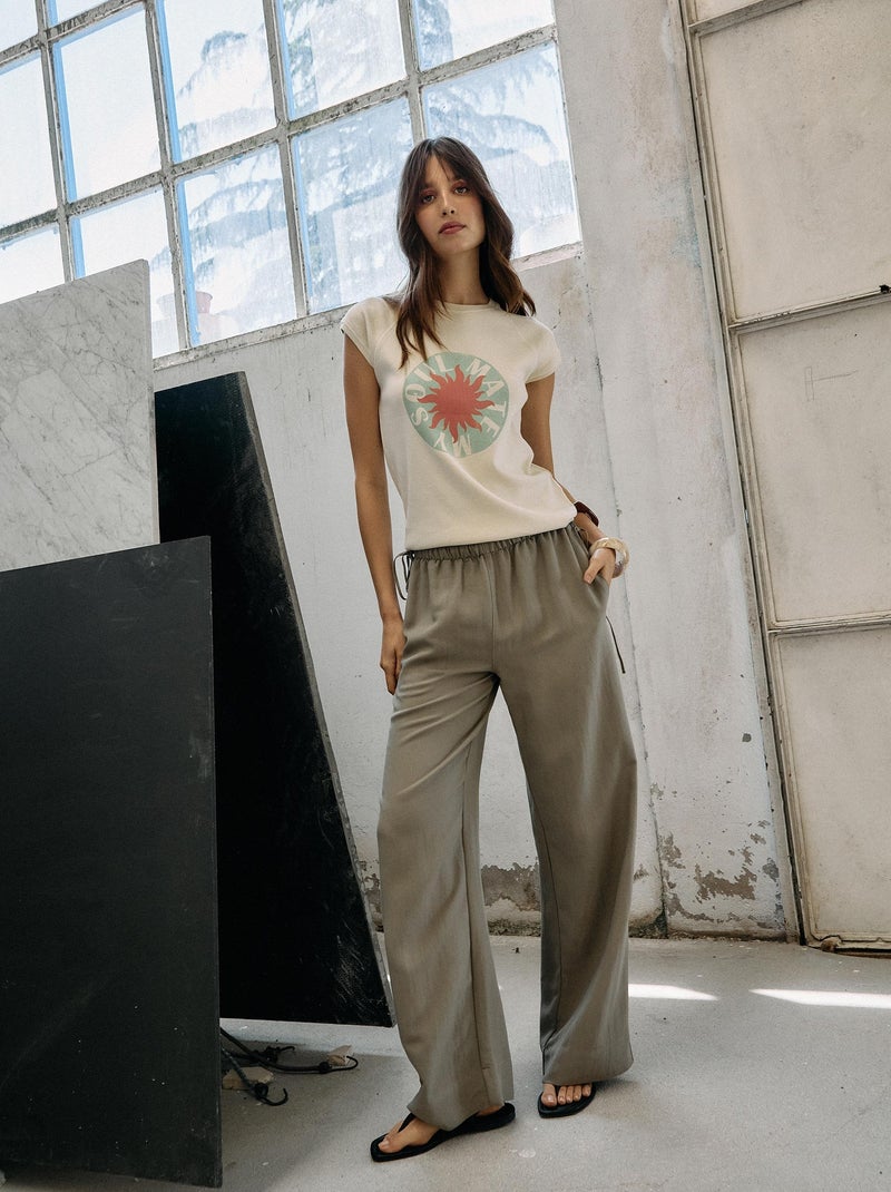 Pantalon MO Fashion Vert - Kiabi
